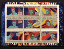 Guinea - Elvis Presley - King of Rock and Roll - stamps Briefmarke MNH** Del.9