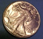 1944-P Walking Libertry Half Dollar ~Choice Uncirculated White Color ☆Make Offer