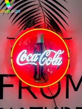 Coca Cola Cold Coke Bottle 17"x17" Neon Sign Light Lamp HD Vivid Printing