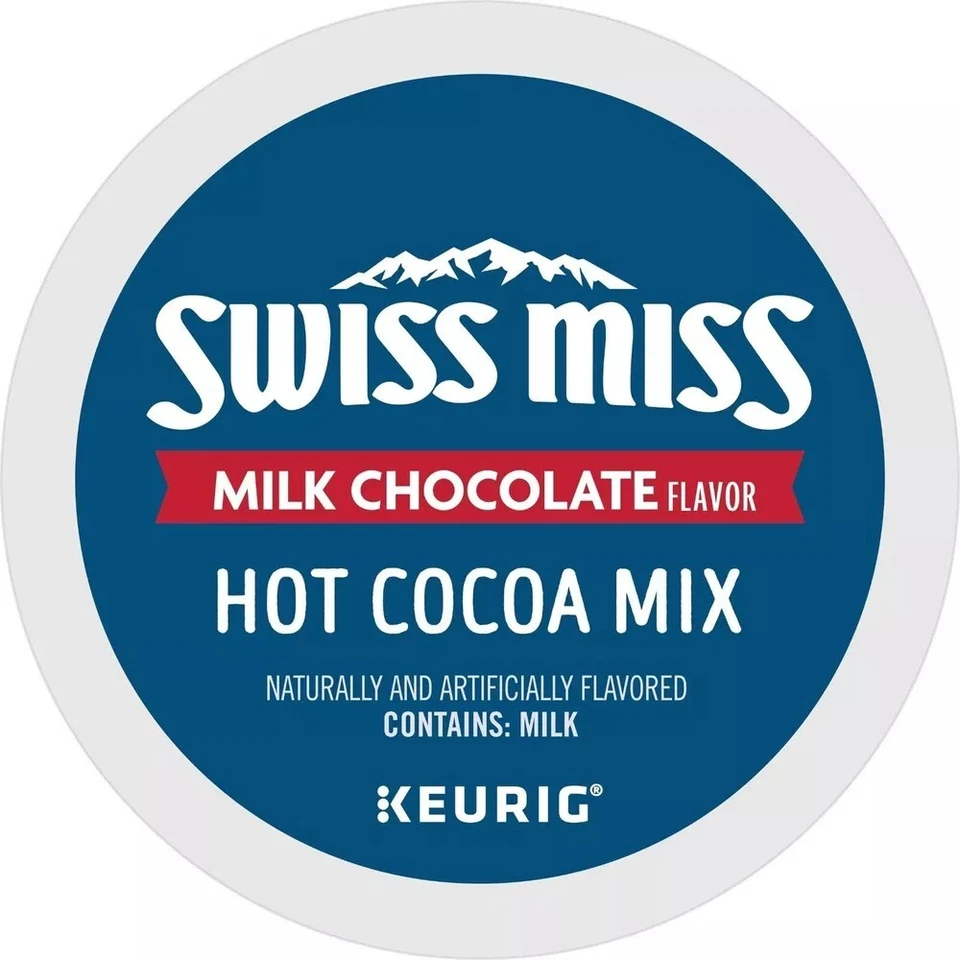 KEURIG Swiss Miss Milk Chocolate Hot Cocoa, K-Cup Pods (88 Count) - Bulk Pkg