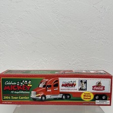 2004 MICKEY MOUSE TOUR CARRIER COCA-COLA WALT DISNEY TRUCK MIB See Desc.
