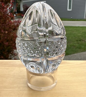 Waterford Vintage Crystal 1997 Egg With Stand Good Condition