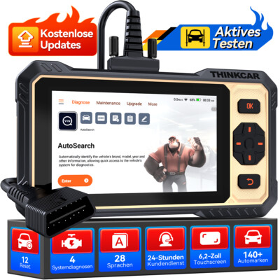 ThinkScan 662 KFZ OBD2 profi Diagnosegerät 12 Reset Auslesegerät Scanner CANFD