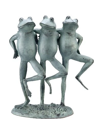 Garden Decorative Metal Frog Statues & Lawn Ornaments
