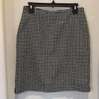 J. McLaughlin SZ 6 Classy Houndstooth Mini-Skirt - Cotton Spandex Blend — photo 1