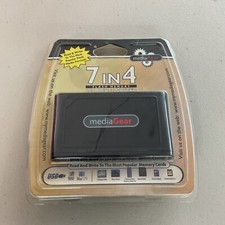 Media Gear 7 In 4 Flash Memory Reader/Writer MGTR-400 New Sealed A11