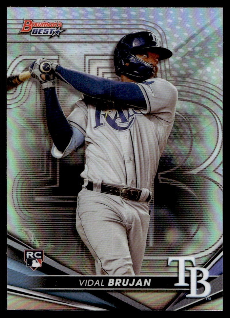 2022 Bowman's Best Refractor Vidal Brujan Rookie G62 Tampa Bay Rays #55
