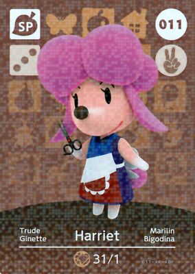Carte Amiibo Animal Crossing – Série 1 – 046 Anne / Winnie – Near Mint – EUR