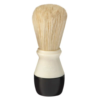 SCHWARZ-WEIß Rasierpinsel OMEGA Italy Schweineborsten reine Borsten Naturborsten