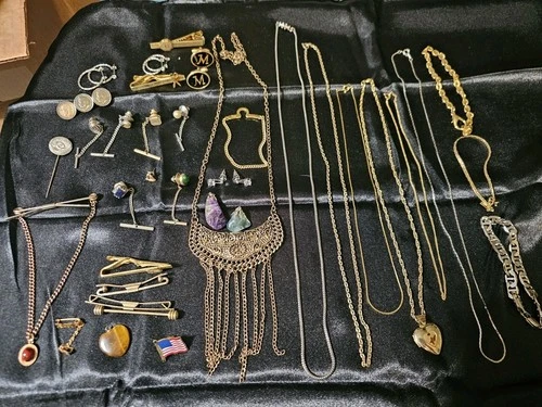 vintage costume jewelry lot7 wearable