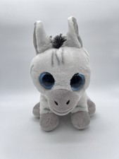 Ty Beanie Boos Zebra Plush Stripes Blue Eyes White Gray Stuffed Animal 10 2017