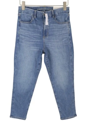 American Eagle Outfitters Jeans Taille Haute Curvy W29 Bleu Crop Jegging Denim - Photo 1/4