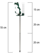 ArtFerro Regenmesser Duo – 136 Cm, Metall, Handbemalt – Mit Glas-Kolben & Skala – Als Deko & Vogelfutterhalter Im Winter ArtFerro Regenmesser Duo – 136 Cm, Metall, Handbemalt – Mit Glas-Kolben & Skala – Als Deko & Vogelfutterhalter Im Winter