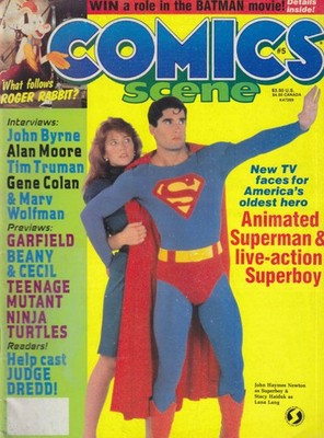 COMICS SCENE #5 1988 Superman Superboy Ninja Turtles Judge Dredd Beany & Cecil