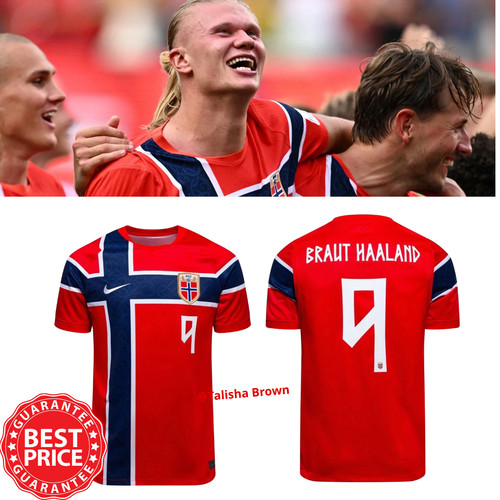 Norway 2026 Jersey Erling Braut #9 Haaland Soccer All Over Print Gift S-5XL