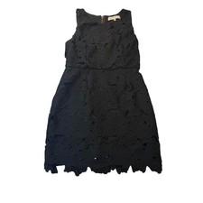 Astr the Label Black Floral Cutout Lace Sleeveless Mini Dress Size Medium