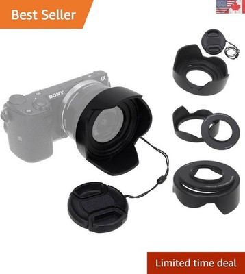 Professional Reversible Tulip Hood Kit for Sony E-Mount 16-50mm Zoom Lenses