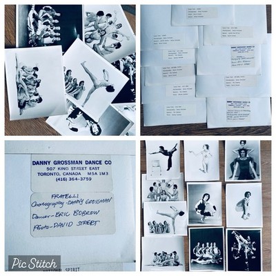 10 Vintage Danny Grossman Original Retro Dance Photographs 25×20cm B/W 1970s