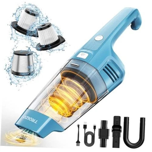 Handheld Vacuum Cordless, 14500PA Powerful Suction Hand Held Vacuum Cleaner 