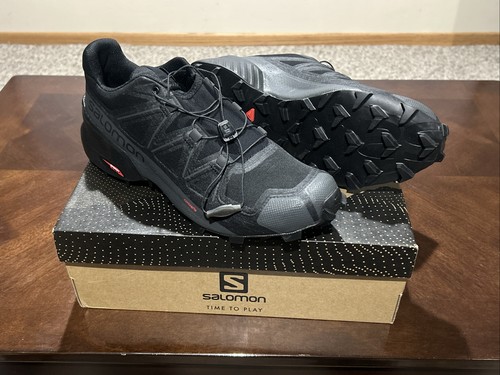 Salomon Speedcross 5 Men's Trail Shoes - Black Phantom - Size US 10 New W/Box