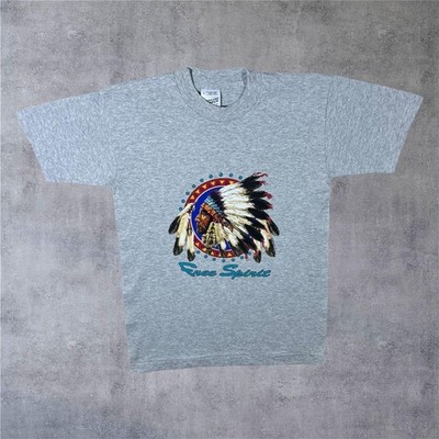 Vintage Screen Stars Free Spirit Indianer Einzelnaht T-Shirt Small