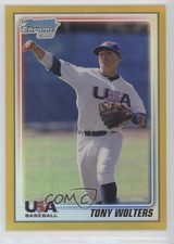 2010 Bowman Chrome USA Stars Gold Refractor 27/50 Tony Wolters #USA-20 1j6