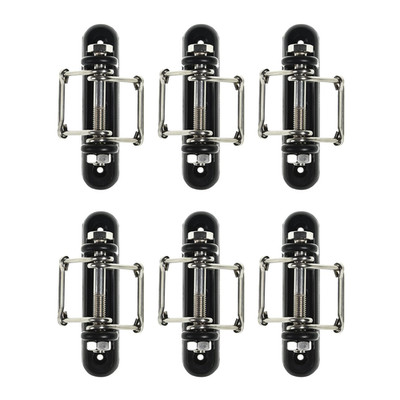 Electric Fence Tape Insulator with Buckles for Wood Post, 6 Pack