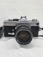 Minolta SR-7 SLR w/58mm f1.4 Untested For Parts Damaged