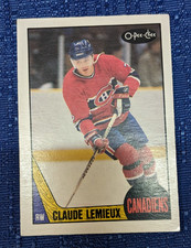 Montreal Canadiens O-Pee-Chee 1987-88 Claude Lemieux Rookie card. rookie card picture