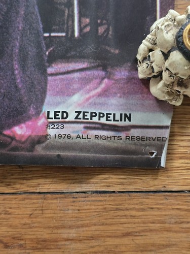 Vintage Led Zeppelin Concert Poster Classic Live Performance 1976 24"x16" OG - Picture 5 of 7