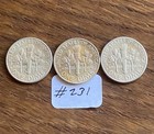 3 Roosevelt Dimes 90% Silver Lot 1960-D 1961-P 1962-D Constitutional Fractional — photo 2