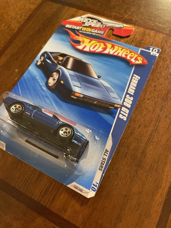 Ferrari 308 GTS 2010 All Stars Blue V21 Hot Wheels Foto 3 de 4