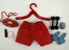 VINTAGE 1964 MATTEL BARBIE KEN MORNING WORKOUT PAK  ACCESSORIES