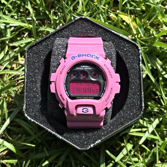 Casio G-SHOCK Pink Resin Digital Quartz Watch 200m Shock-Resist w/ Box
