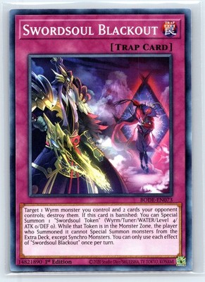 Swordsoul Blackout Common Burst of Destiny 1st Edition BODE-EN073 Yugioh LP
