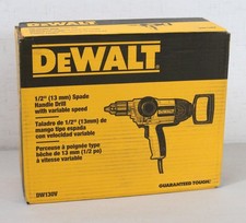 BRAND NEW DeWalt 9 Amp 1/2" Electric Spade Handle Concrete Mixer Drill DW130V