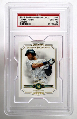 2012 Topps Museum Collection Derek Jeter Green /199 PSA 10 Yankees #15