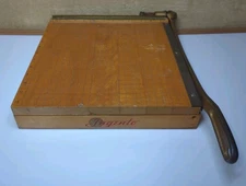 lngento Guillotine Paper Cutter No. 4  12" Hardwood & Cast Iron