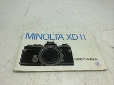 Vintage MINOLTA XD-11 camera owners manual Instruction Booklet 1977