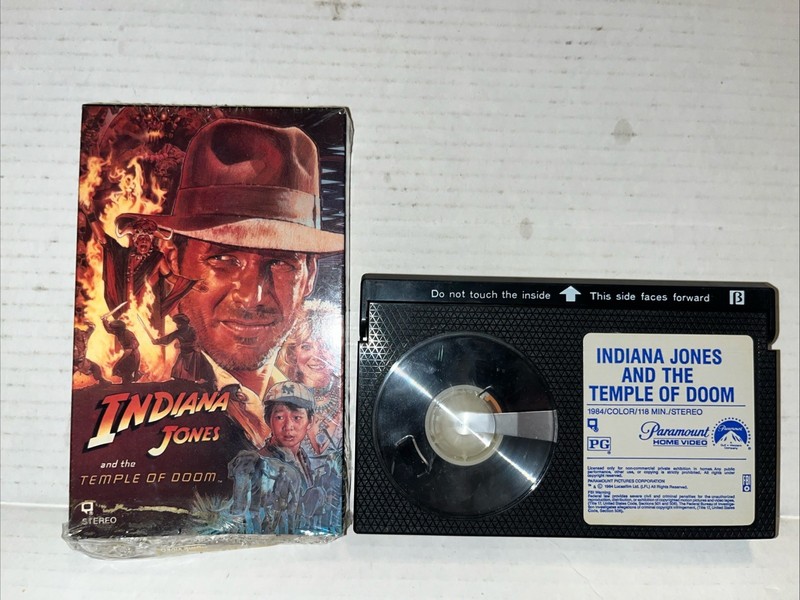 Indiana Jones And The Temple Of Doom Betamax 1984 With Slipcase