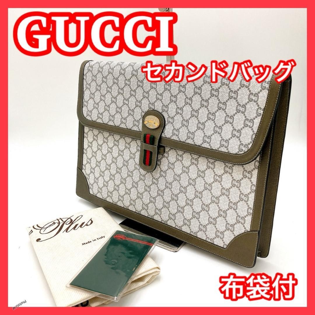 GUCCI GG Shelley Clutch Bag 0530 Second Hand Luxury