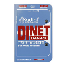 Radial DiNet DAN-RX 2-Channel Dante Network Receiver