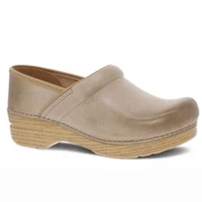 Dansko The Professional Clog Taupe Tan Leather Women’s EU 38 US 7.5-8 2024