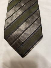 Giorgio Armani Vintage Collezioni Tie Silk Stripe Necktie Made In Italy NWT