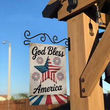 God Bless America Garden Flag 4th of July Independence Day Patriotic Yard Decor