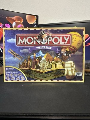 Monopoly Weltreise Parker Hasbro Brettspiel Vollständig top Zustand 