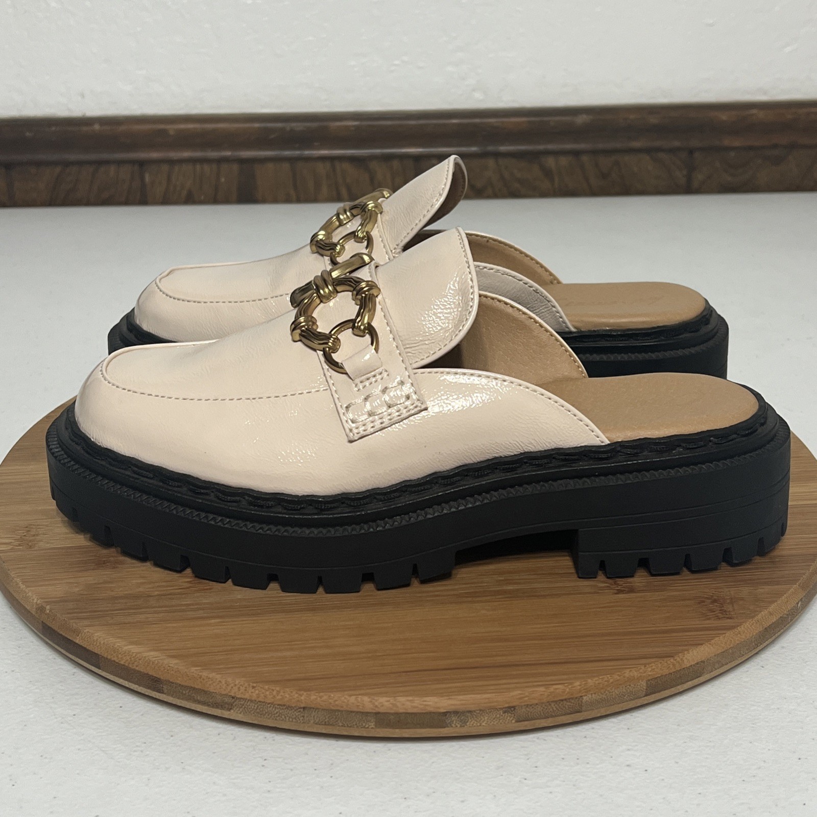 SAOLA Mocassino slip on Circus by Sam Edelman taglia 7 5 Evangeline Vanilla suola a strappo