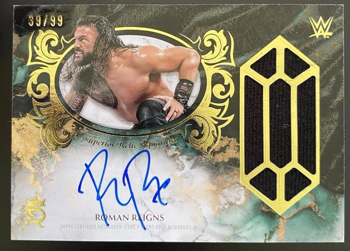 Wrestling WWE Sports Trading Cards & Accessories Memorabilia for