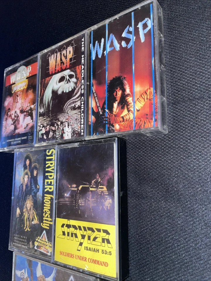 Stryper 6 cassette metal lot W.A.S.P. Hell with Devil Honestly Soldiers Under Co - Image 4 of 4