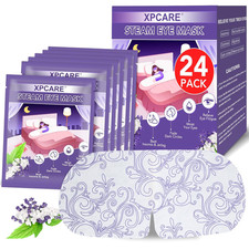 24 Pack Steam Eye Masks for Dry Eyes, Self Heated Steam Warm Eye Mask, Disposabl